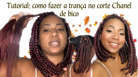 Tutorial: Como fazer a trança no corte Chanel de bico/ Por.